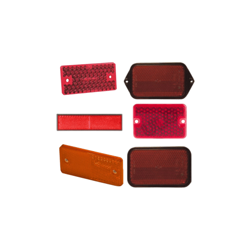 Rückstrahler Rechteckig Rot