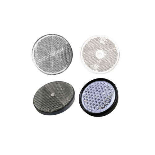 Rückstrahler Rund Weiss