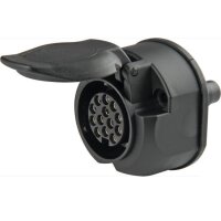 Steckdose 13-pol Kunststoff mit 1 Microschalter 12V