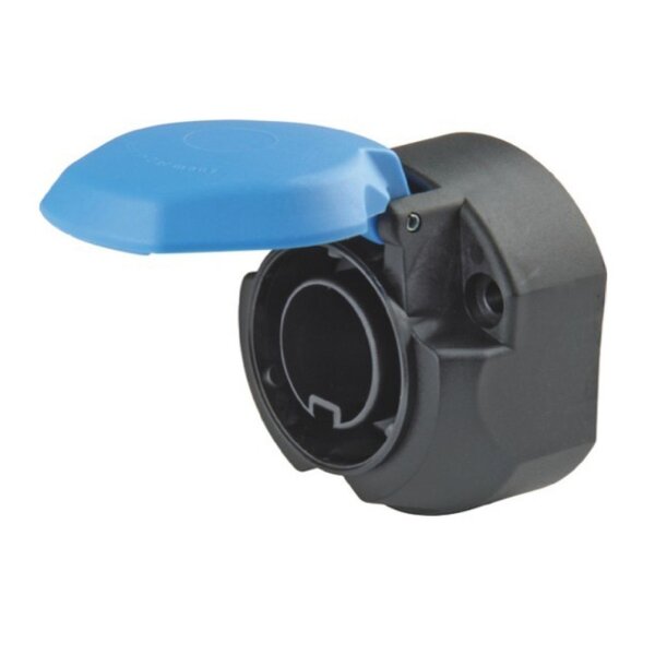 Parkdose 13-pol mit blauem Deckel Kunststoff 12V
