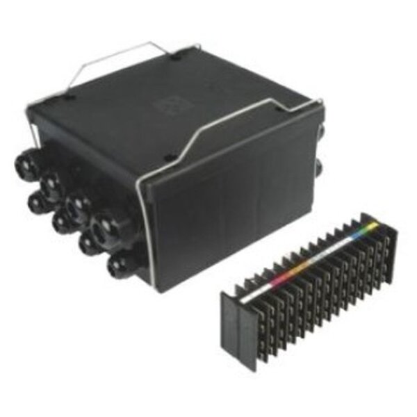 Verteilerdose 16-pol mit Flachsteckeranschluss