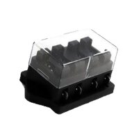 Sicherungsdose mit Deckel  4-pol