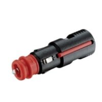 Universalstecker 2-pol mit Sicherung 16A  12-24V