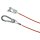 Abreissseil 1050mm Karabiner + Gabelkopf