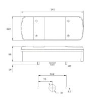 Quick - Power  + / - Batterieschnellveschluss, Messing