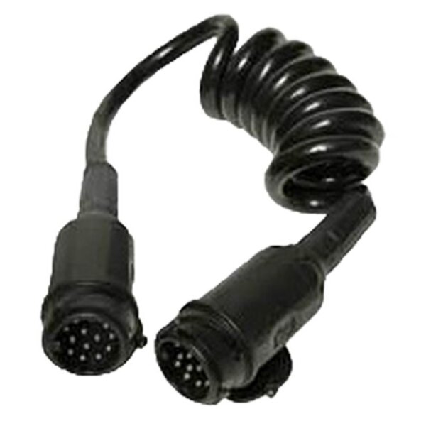 Spiralkabel 13-pol 1200mm, 12V  Arbeitslänge 0.8m