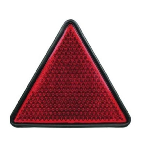 Dreieckrückstrahler rot mit 2 Schraubenbolzen 5mm