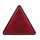 Dreieckrückstrahler rot mit 2 Schraubenbolzen 5mm