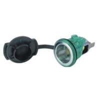 Einbau Steckdose 2-pol zum clipsen mit Deckel 12-24V