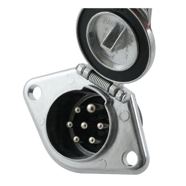 Steckdose 7-pol Alu, EURO- N, 24V  Typ N31