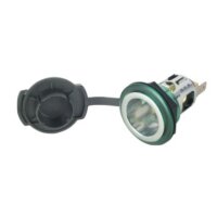 Einbau Steckdose 2-pol mit Deckel 12-24V