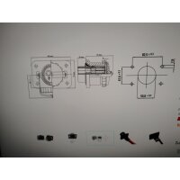 Nato Steckdose 2-pol  24V 160/400 Ampere, 50mm²