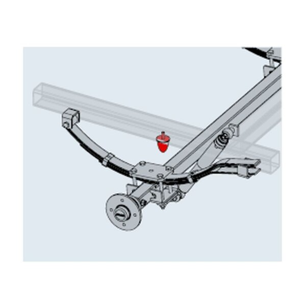 Gummipuffer Höhe 58mm, Ø50mm