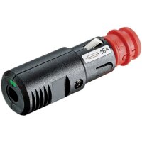 Universalstecker 2-pol LED mit Sicherungs 16A  12-24V