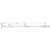Bremsseil Glocke Øa 22mm / Gabelkopf M8 WAP