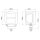 LED Arbeitsscheinw. 108x108x87, 12/24V Nordic-L.