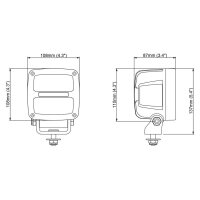 LED Arbeitsscheinw. 108x108x87, 12/24V Nordic-L.