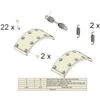 Bremsbelagsatz ADR 300x100