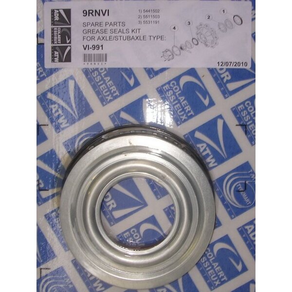 Nilosringe 150/92 Dichtsatz pro Nabe