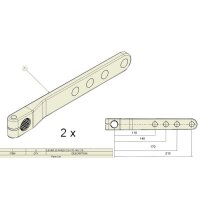 Bremshebelsatz ADR, Ø 18mm, länge 210mm