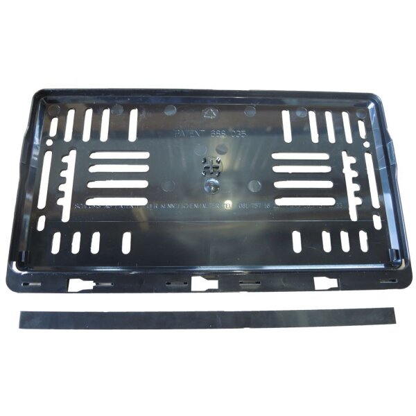 Kennzeichenhalter, mit Werbeschild neutral