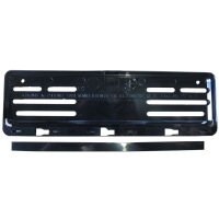 Kennzeichenhalter, mit Werbeschild neutral