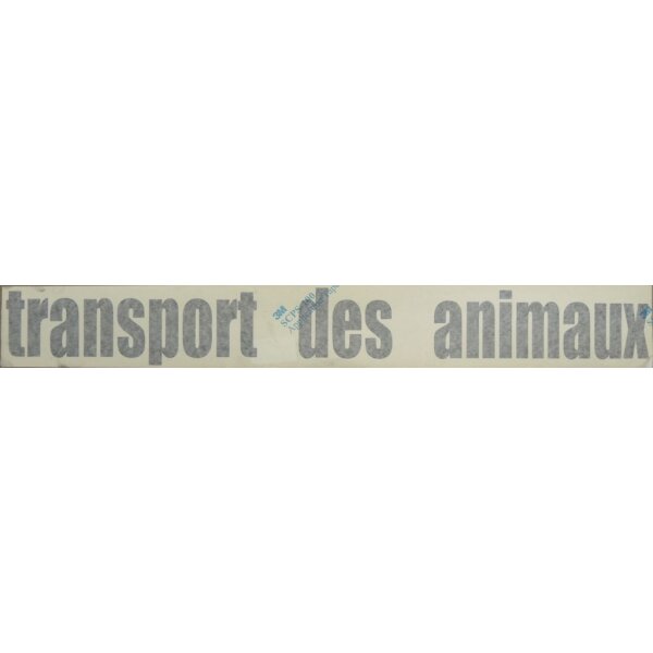 Selbstklebefolie"Transport des animaux"