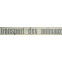Selbstklebefolie"Transport des animaux"