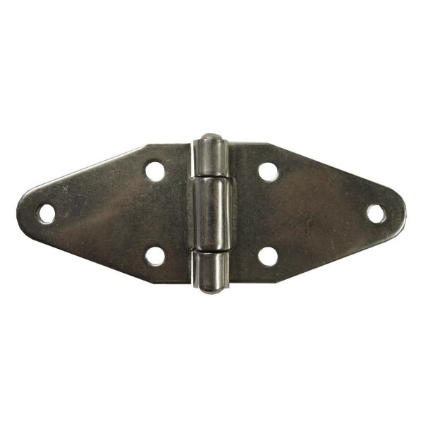 Scharnier L 140  B 70mm, Nirosta, gerollt