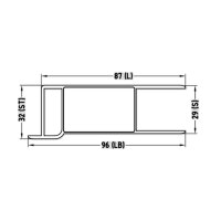 ALU Einfassverschluss, Höhe 360, rechts