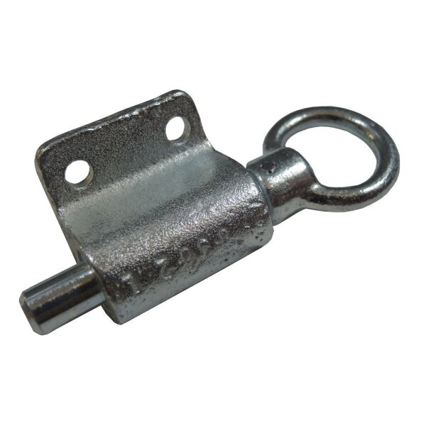 Federriegel links, verzinkt, ohne Arretierung