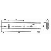 Stäbchen-Zurrschiene mit PVC Schutz