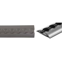 Airlineschiene Alu rund B 50 schwarz eloxiert