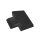 Airlinekunststoff-Endstück, eckig, schwarz
