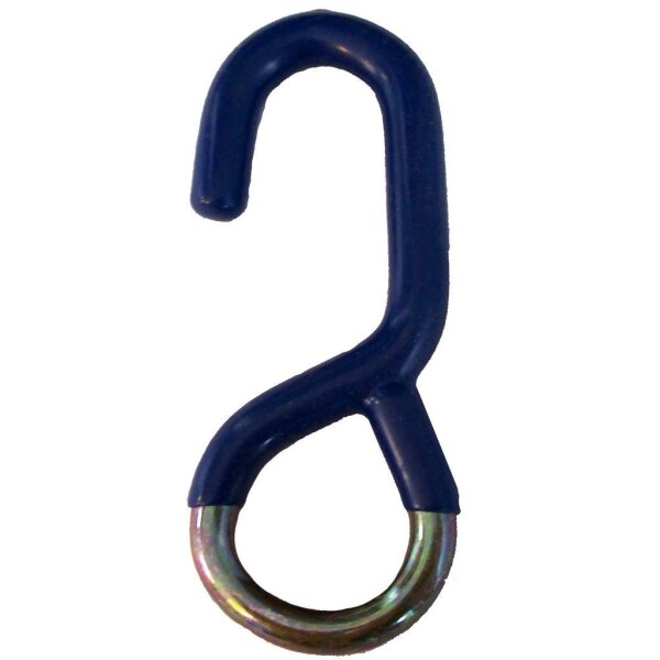 S-Haken mit PVC-Schutz für 25mm Gurt