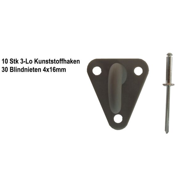 Befestigungssatz für Netz