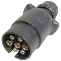 Stecker 7-pol Kunststoff, Faltgehäuse