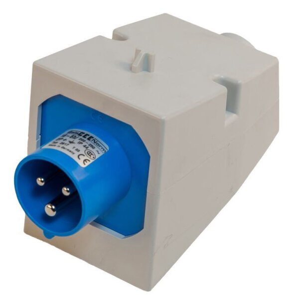 Wandgerätestecker  CEE 16A 3-pol, 230V