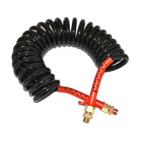 Spiralschlauch Druckluft, rot, 5.5 m