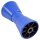 Kielrolle aus Polyurethan blau