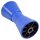 Kielrolle aus Polyurethan blau