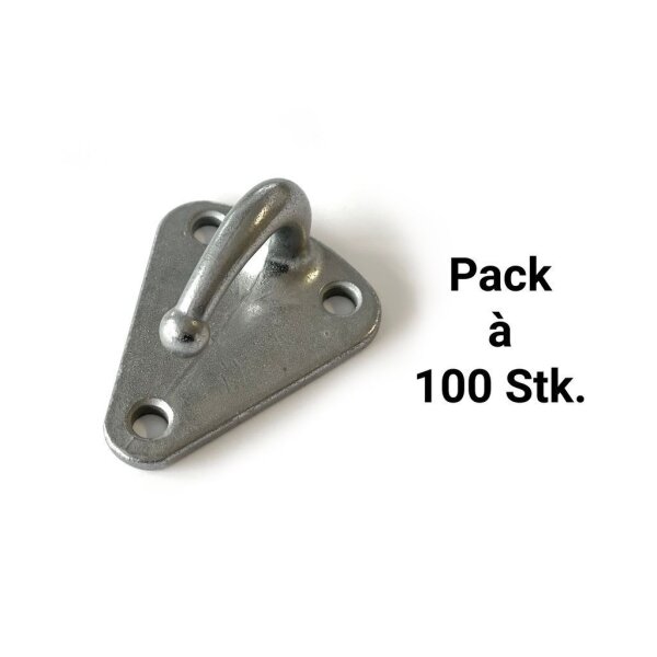 Dreiloch-Planenhaken, Pack à 100 Stk.