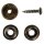 Druckknopf 4-teilig Messing