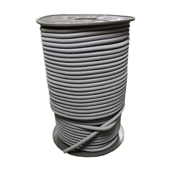 Expanderseil,   8 mm, Gummi grau UV-b