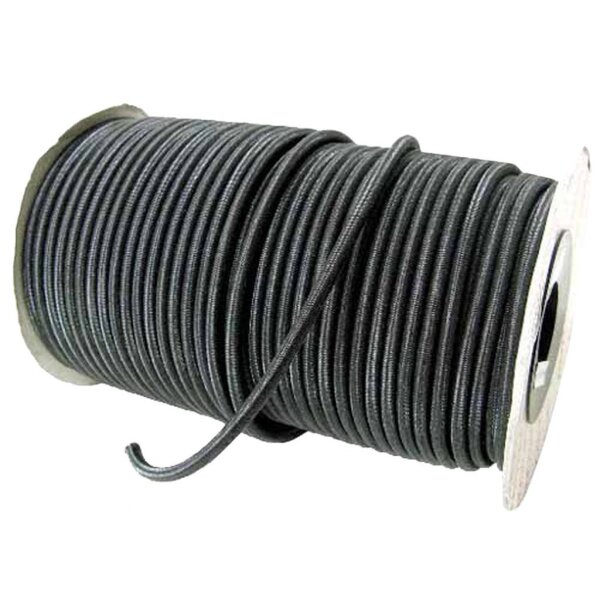 Expanderseil,   6mm, Gummi schwarz UV-b