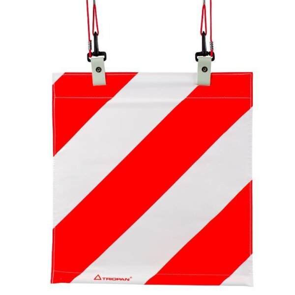 Warnsignal Fanion rot/weiss 400 x 400mm