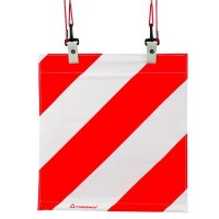 Warnsignal Fanion rot/weiss 400 x 400mm