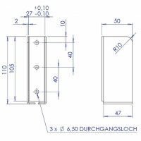 Einstecktasche zu Einstecklatte