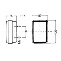 Schlussleuchte rechts / links  12-24V