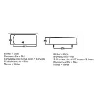 LED Schlussleuchte (1)  12V  rechts